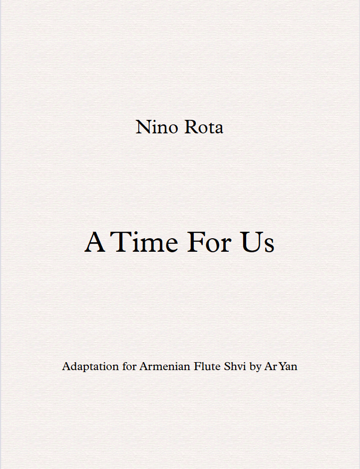 Nino Rota - A Time for Us (Love Theme from Romeo and Juliet) / Partitions Shvi